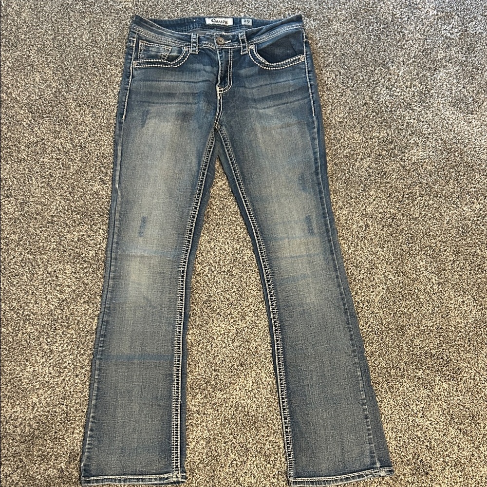 Sleek Blue Boot Cut Jeans